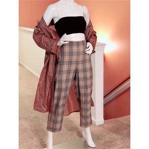 Plaid Capri Pants